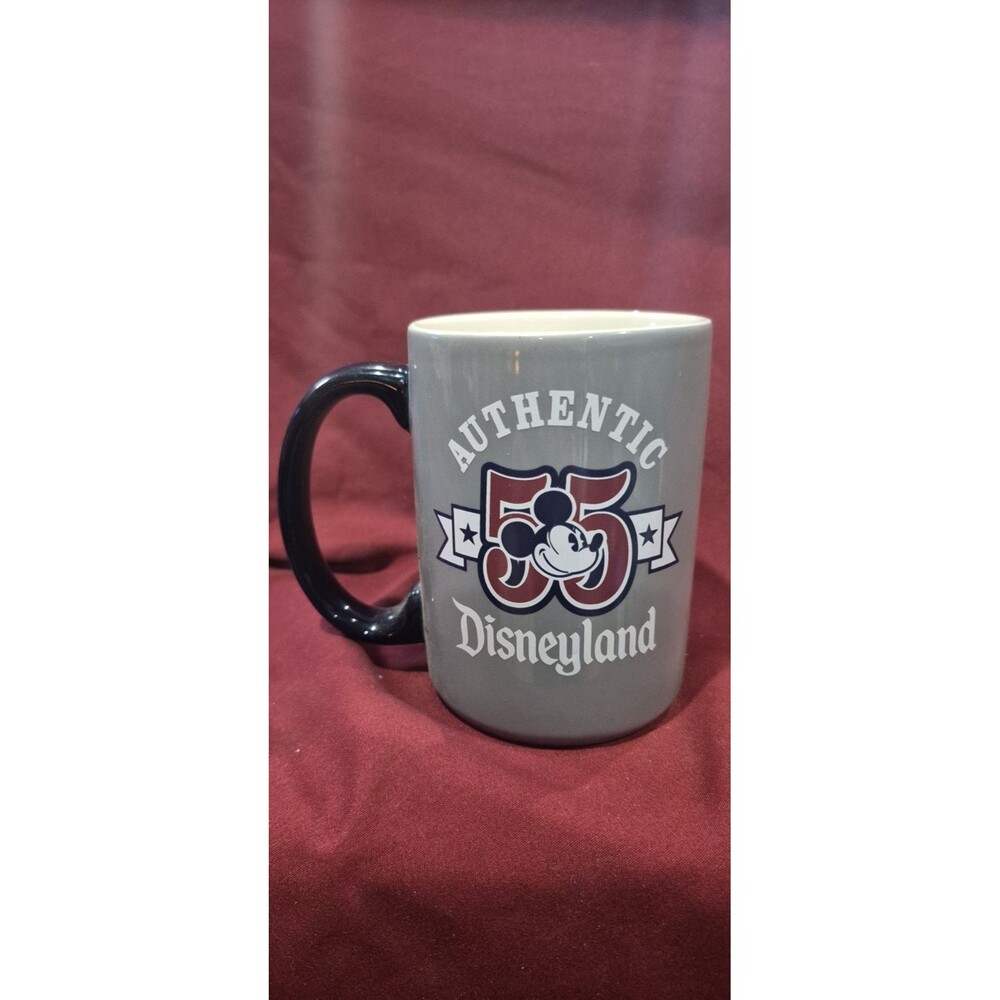 Disneyland Mickey Mouse Authentic 1955 Disney Parks Grey Coffee Mug The Original